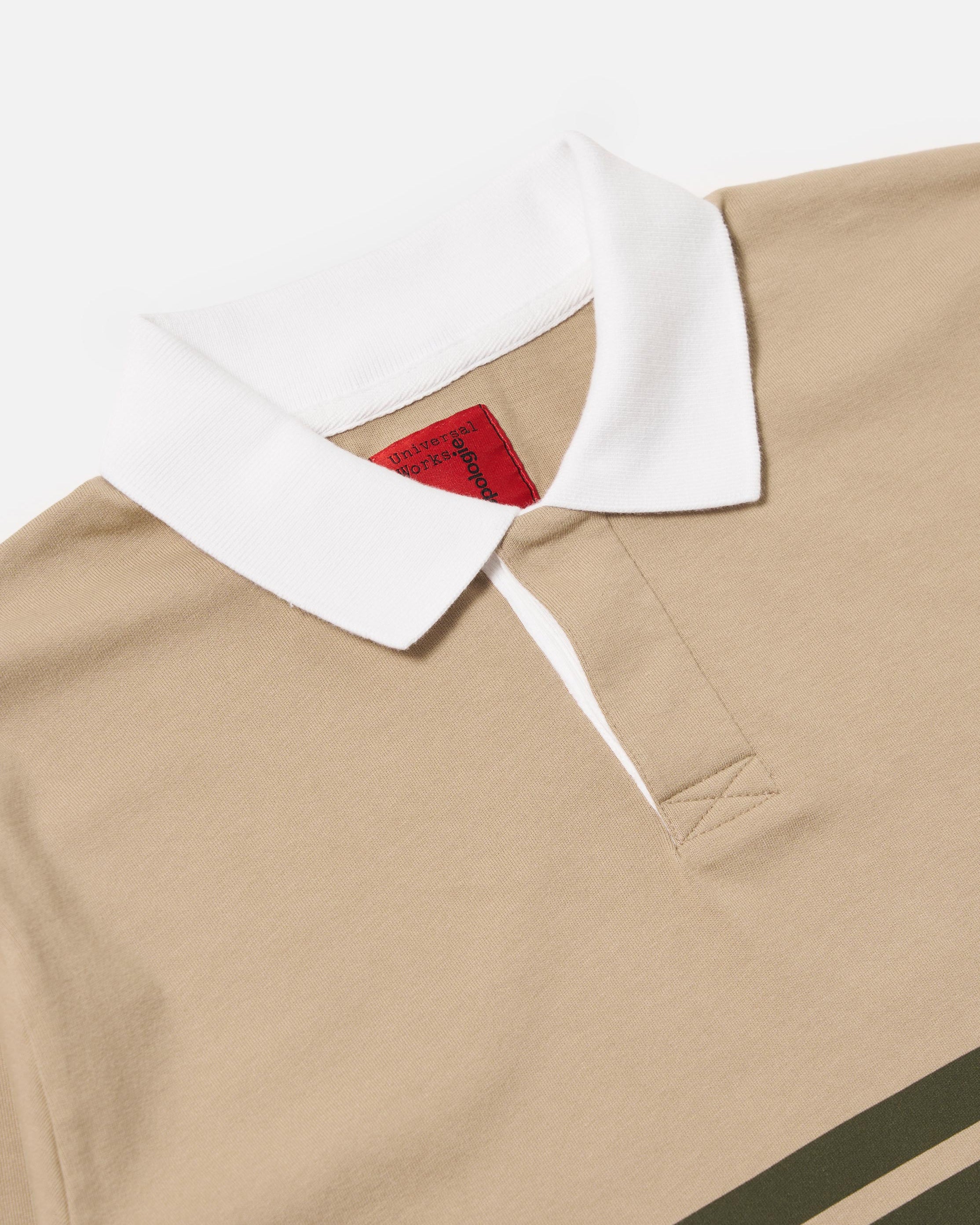 Topologie X Universal Works Rugby Shirt (Without Badges) / Sand / Olive