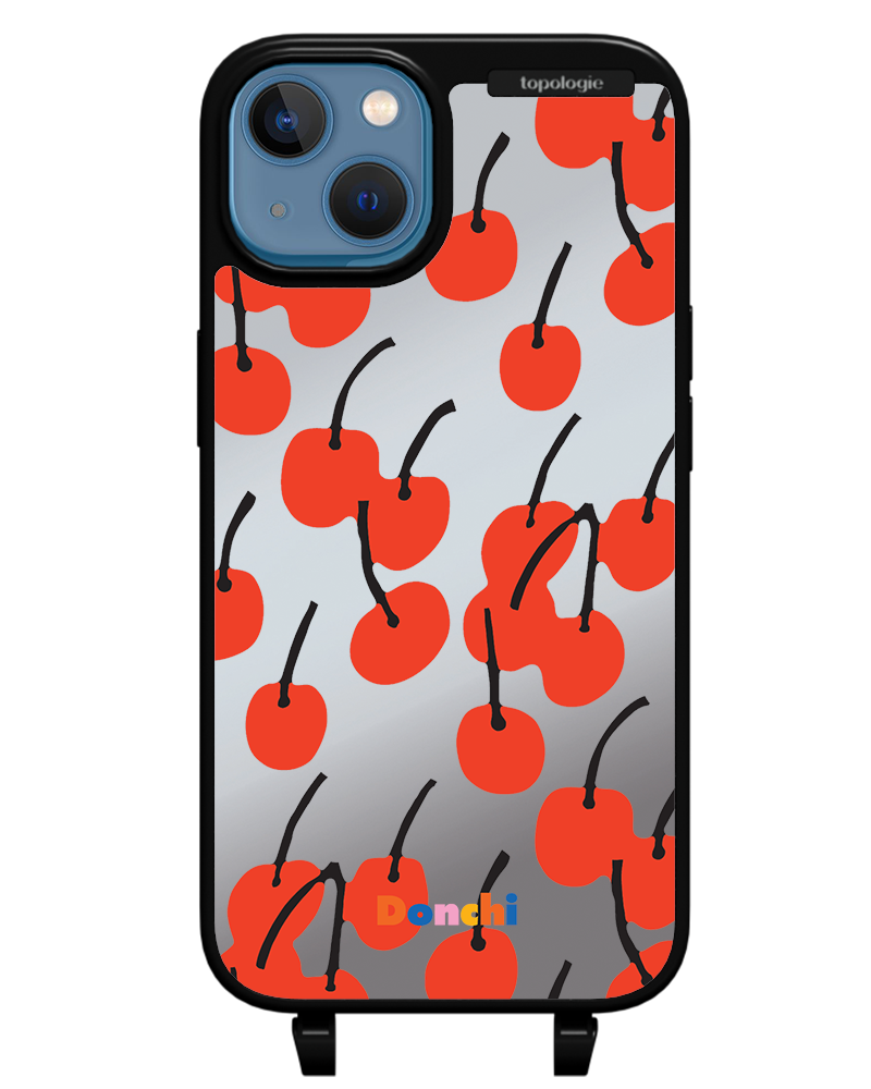 Donchi / Cherry / Silver Mirror / Bump Phone Case