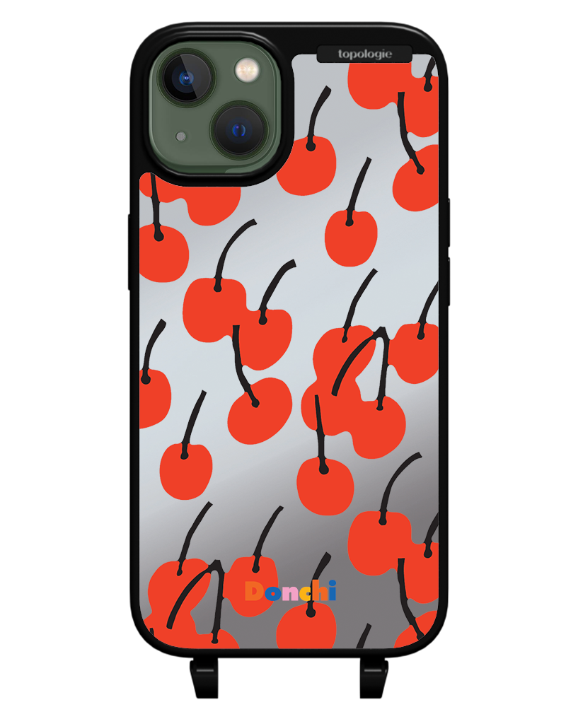Donchi / Cherry / Silver Mirror / Bump Phone Case