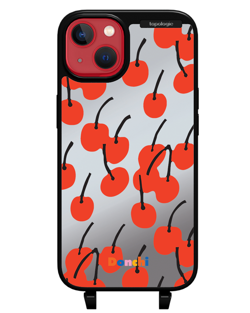 Donchi / Cherry / Silver Mirror / Bump Phone Case