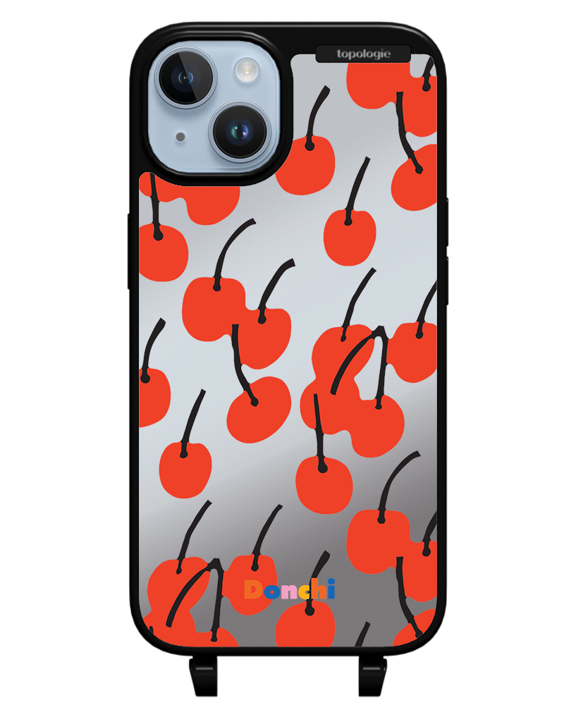Donchi / Cherry / Silver Mirror / Bump Phone Case