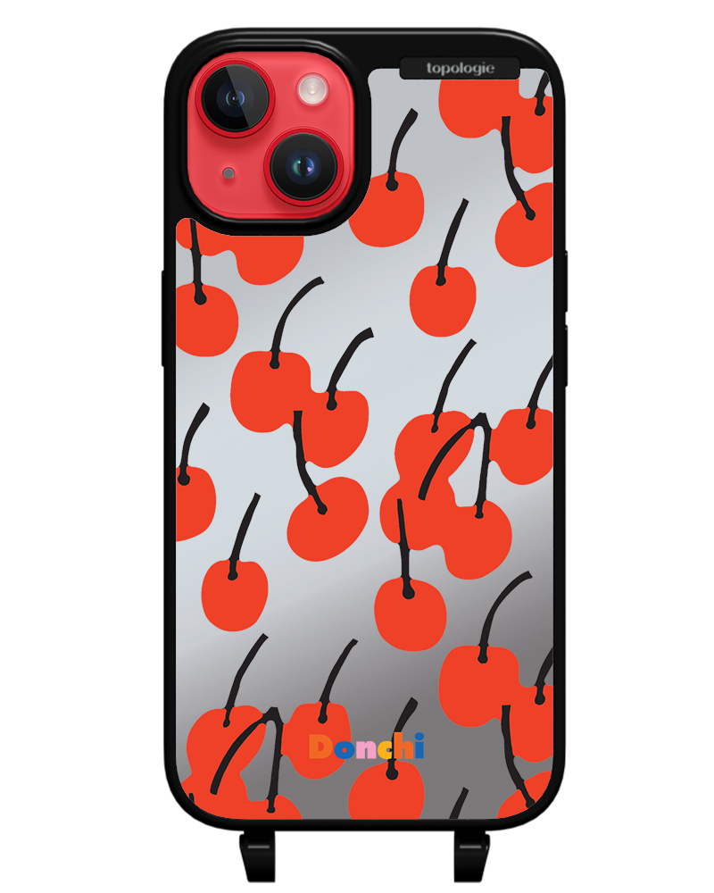 Donchi / Cherry / Silver Mirror / Bump Phone Case