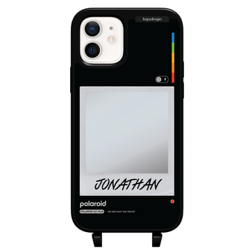 Polaroid x Topologie Bump Phone Case / Frame Black (Personalization) / iPhone 12