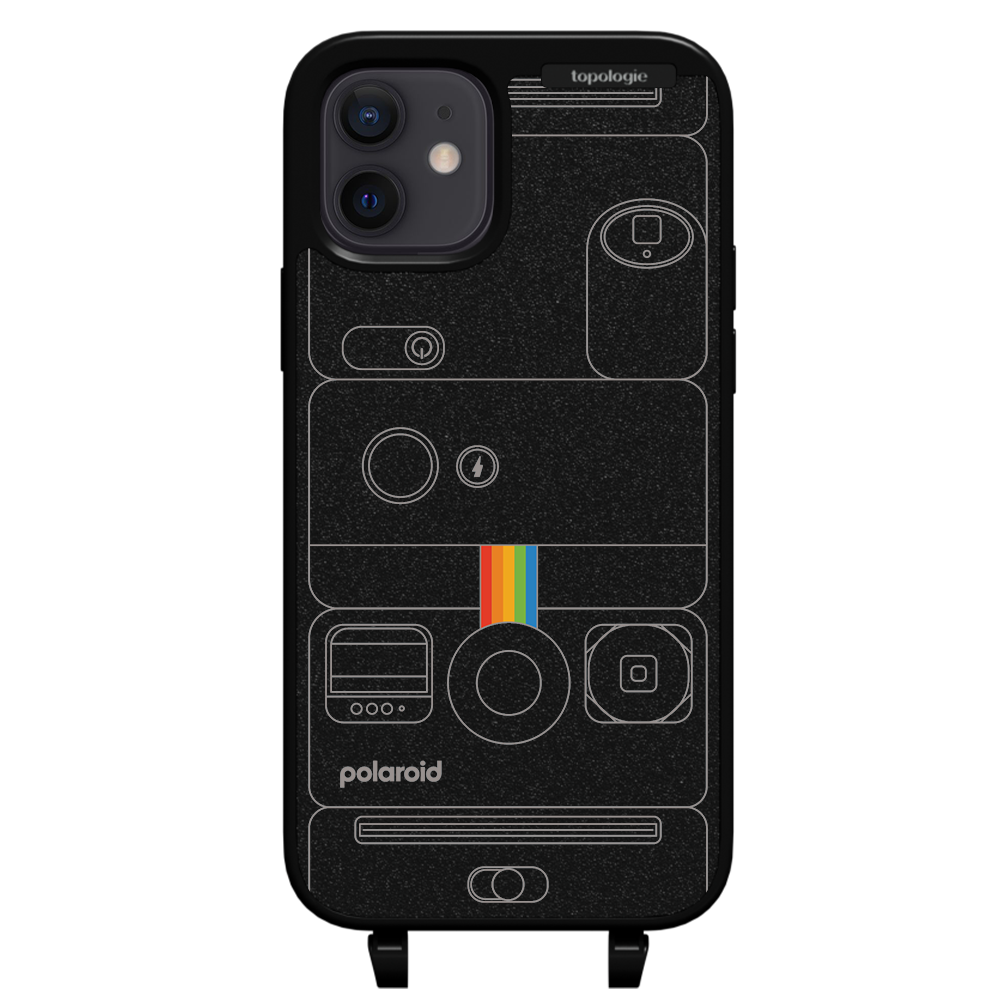 Polaroid x Topologie Bump Phone Case / Matte Black / Camera Black