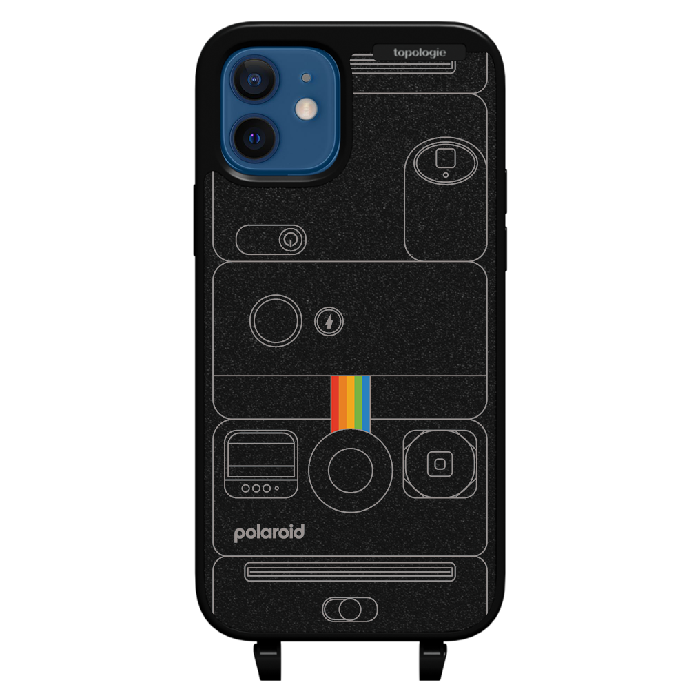 Polaroid x Topologie Bump Phone Case / Matte Black / Camera Black