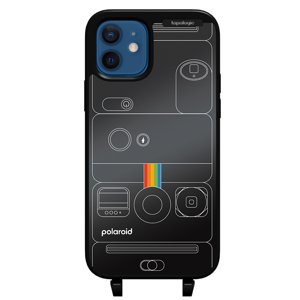 Polaroid x Topologie Bump Phone Case / Matte Black / Black Mirror / Camera Black