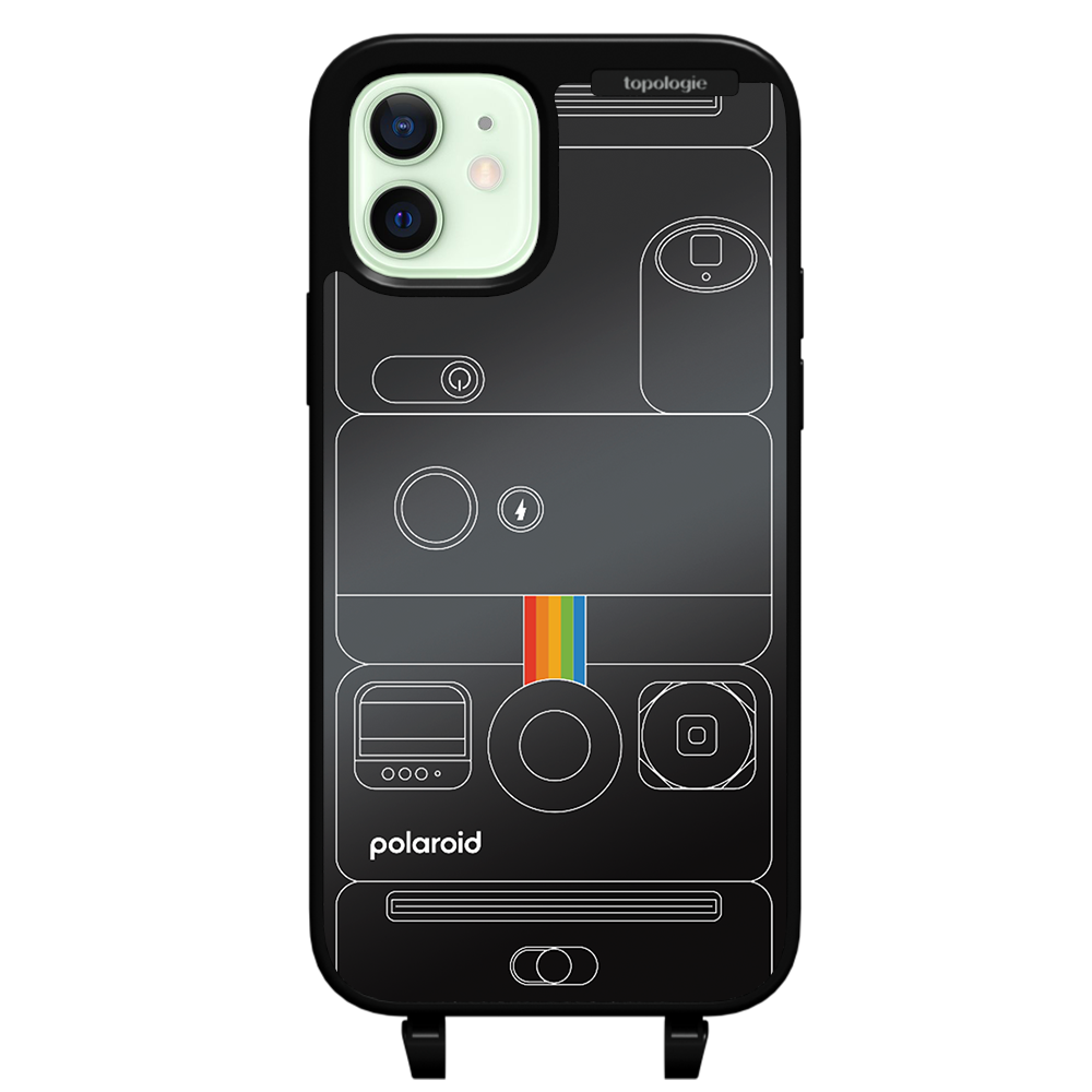 Polaroid x Topologie Bump Phone Case / Matte Black / Black Mirror / Camera Black