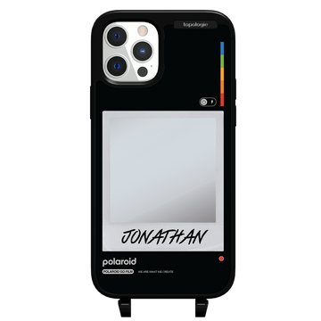 Polaroid x Topologie Bump Phone Case / Frame Black (Personalization) / iPhone 12 Pro