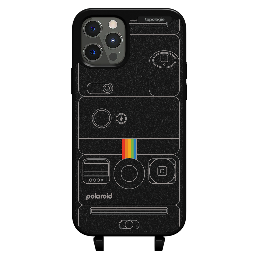 Polaroid x Topologie Bump Phone Case / Matte Black / Camera Black