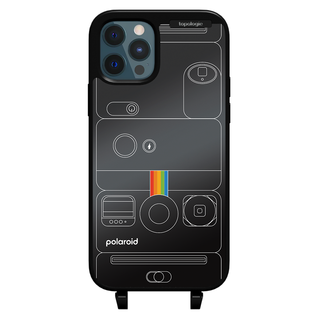 Polaroid x Topologie Bump Phone Case / Matte Black / Black Mirror / Camera Black