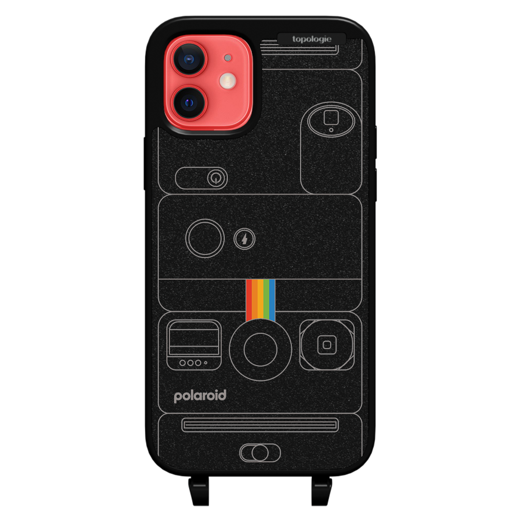 Polaroid x Topologie Bump Phone Case / Matte Black / Camera Black