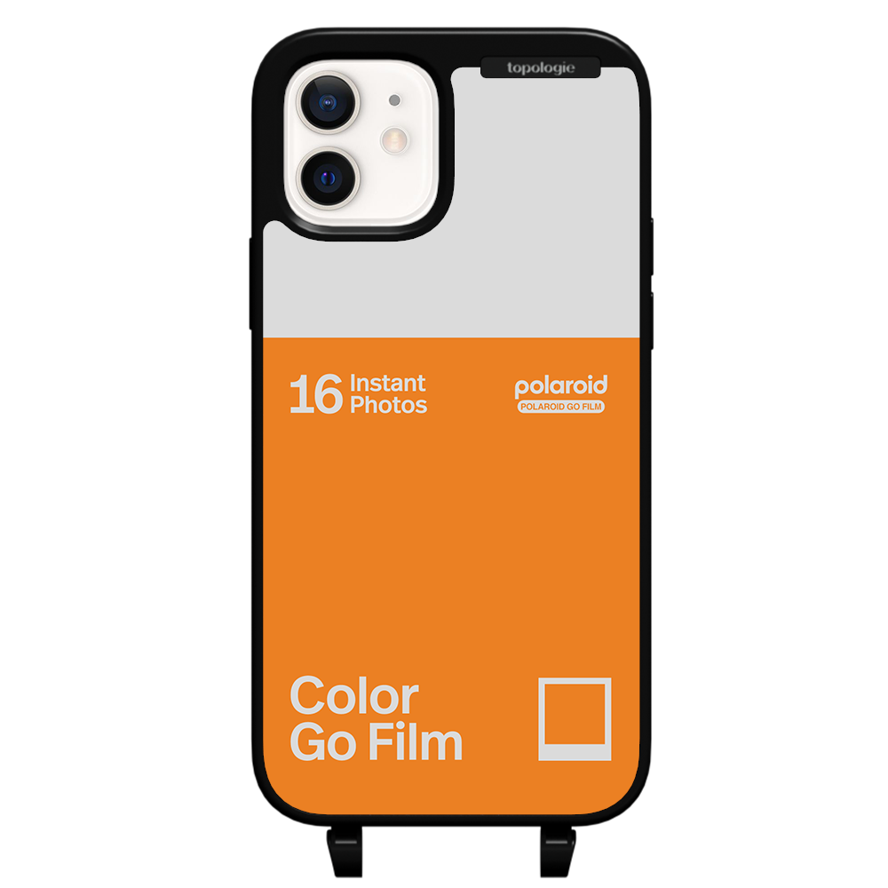 Polaroid x Topologie Bump Phone Case / Matte Black / Color Go Film Tangerine