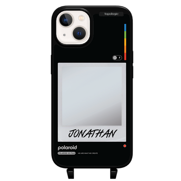 Polaroid x Topologie Bump Phone Case / Frame Black (Personalization) / iPhone 13