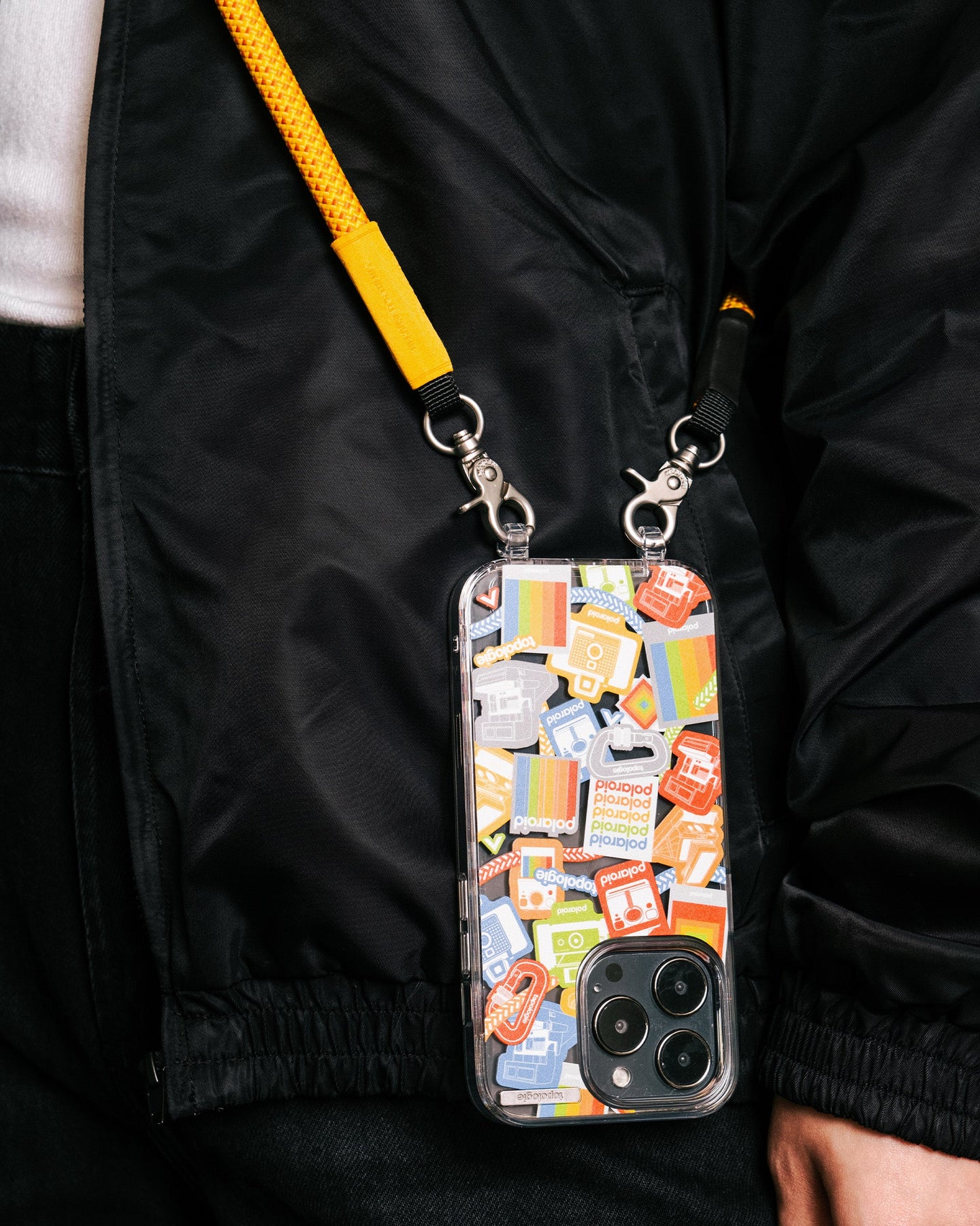 Polaroid x Topologie Bump Phone Case / Clear / Stickers