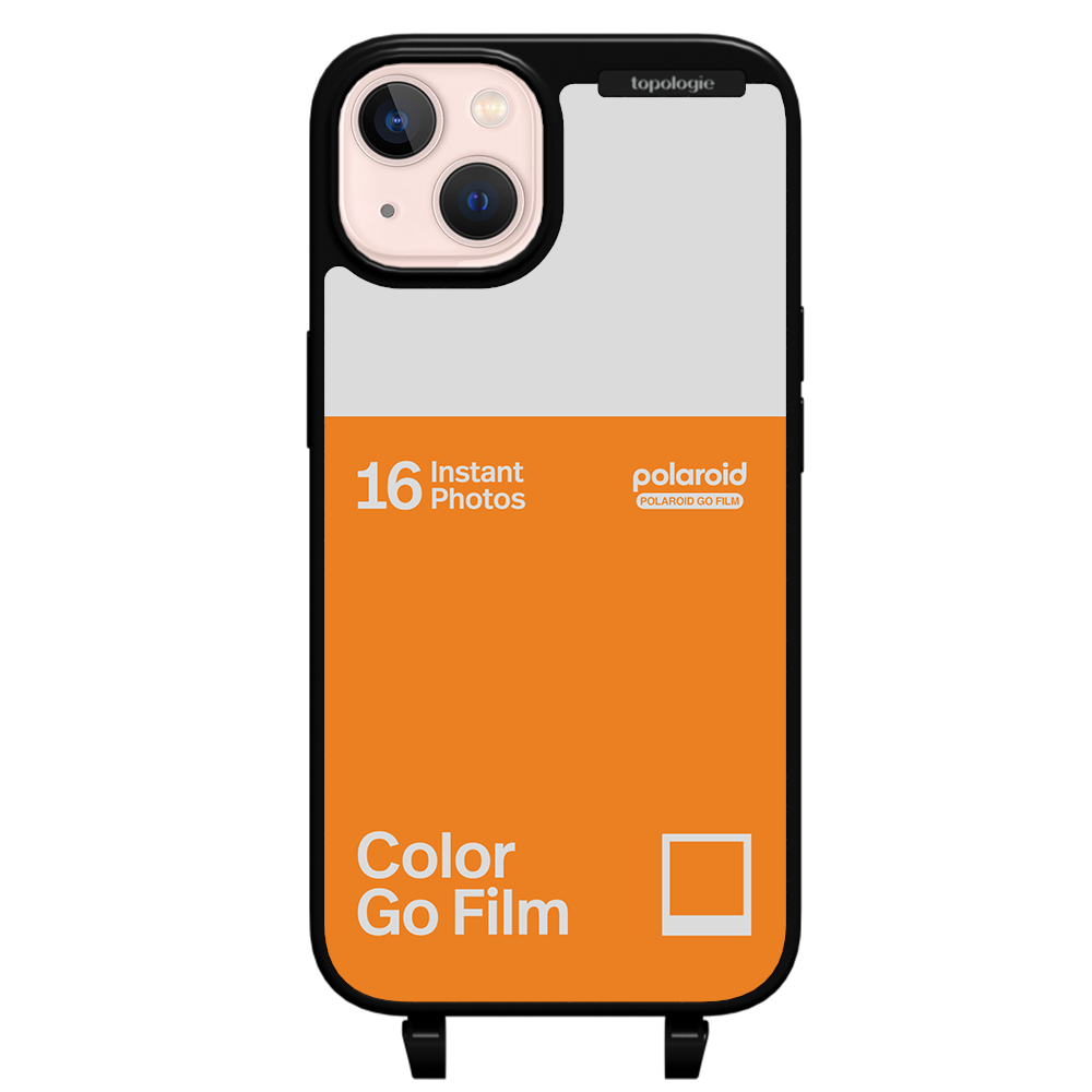 Polaroid x Topologie Bump Phone Case / Matte Black / Color Go Film Tangerine