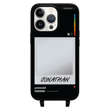 Polaroid x Topologie Bump Phone Case / Frame Black (Personalization) / iPhone 13 Pro