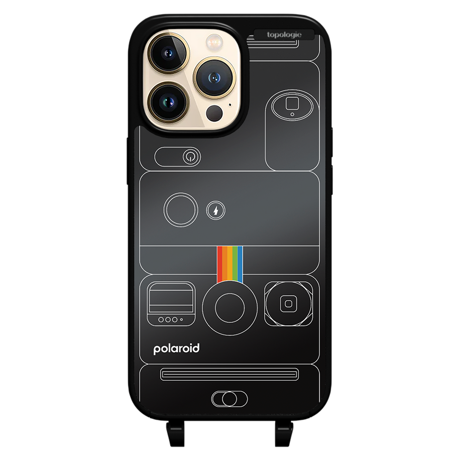 Polaroid x Topologie Bump Phone Case / Matte Black / Black Mirror / Camera Black