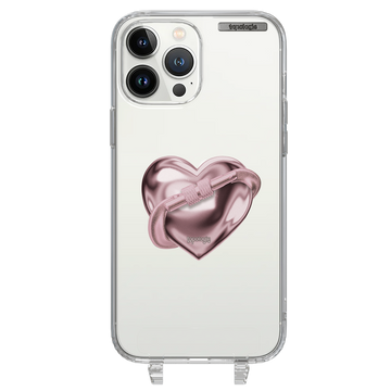 The First Ascent / Pink Metallic Heart / iPhone 13 Pro Max