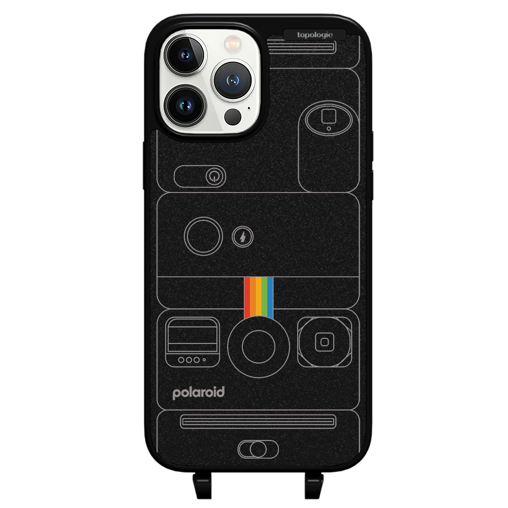 Polaroid x Topologie Bump Phone Case / Matte Black / Camera Black