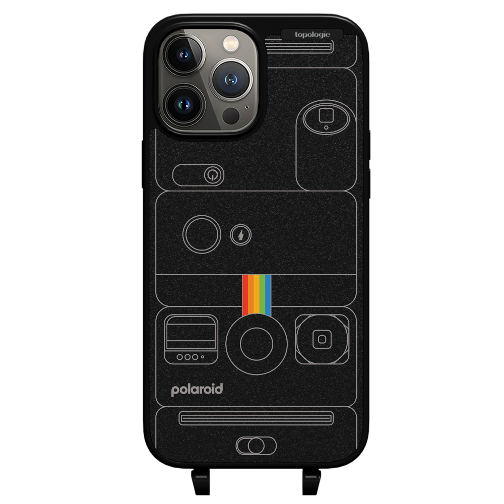 Polaroid x Topologie Bump Phone Case / Matte Black / Camera Black