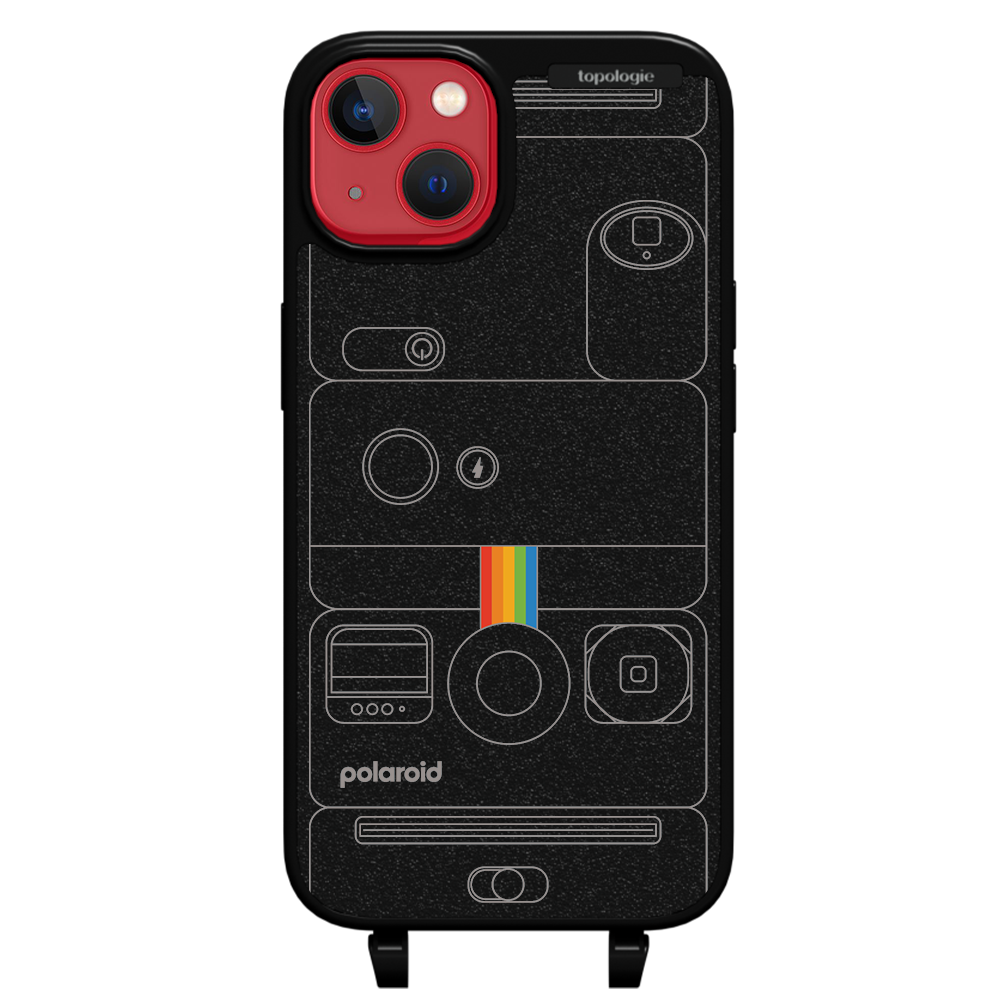 Polaroid x Topologie Bump Phone Case / Matte Black / Camera Black