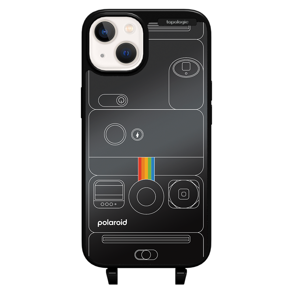 Polaroid x Topologie Bump Phone Case / Matte Black / Black Mirror / Camera Black