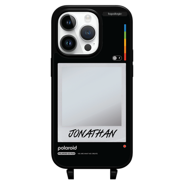 Polaroid x Topologie Bump Phone Case / Frame Black (Personalization) / iPhone 14 Pro