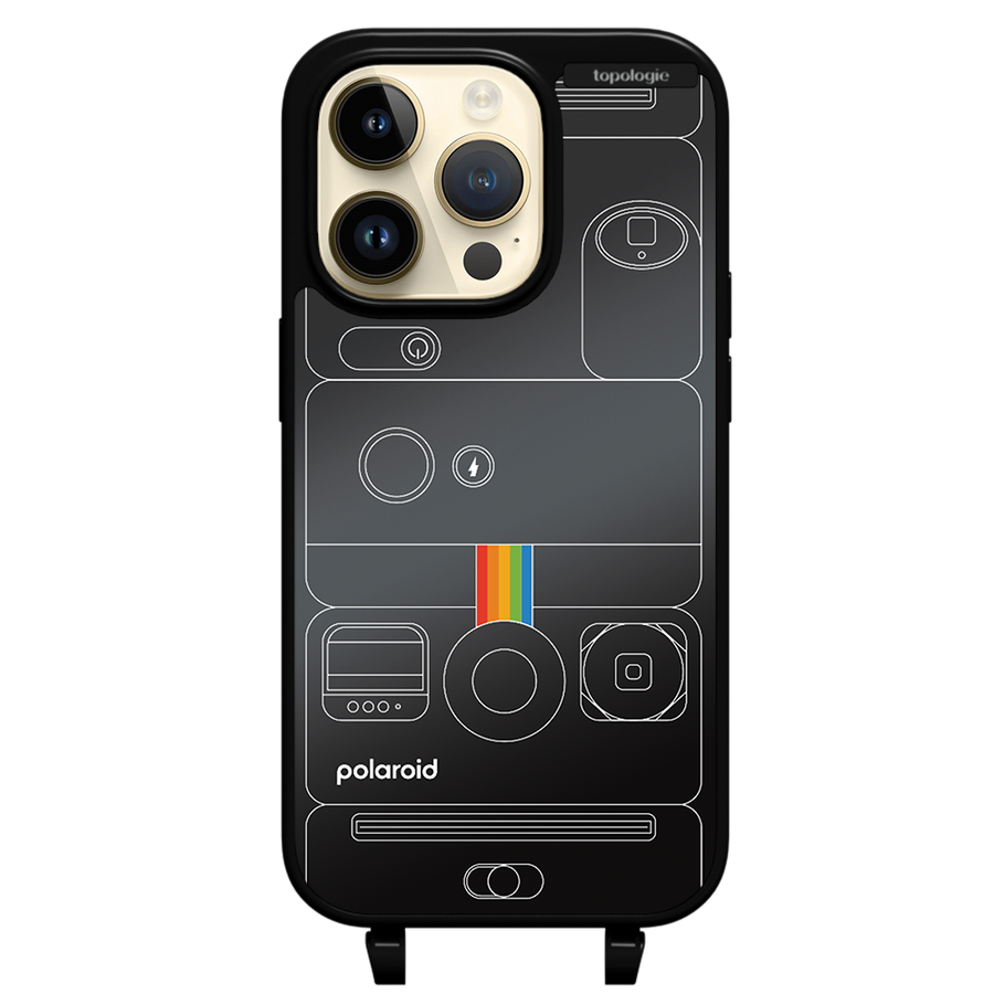 Polaroid x Topologie Bump Phone Case / Matte Black / Black Mirror / Camera Black