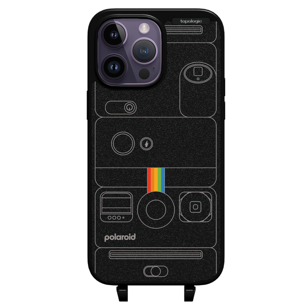 Polaroid x Topologie Bump Phone Case / Matte Black / Camera Black