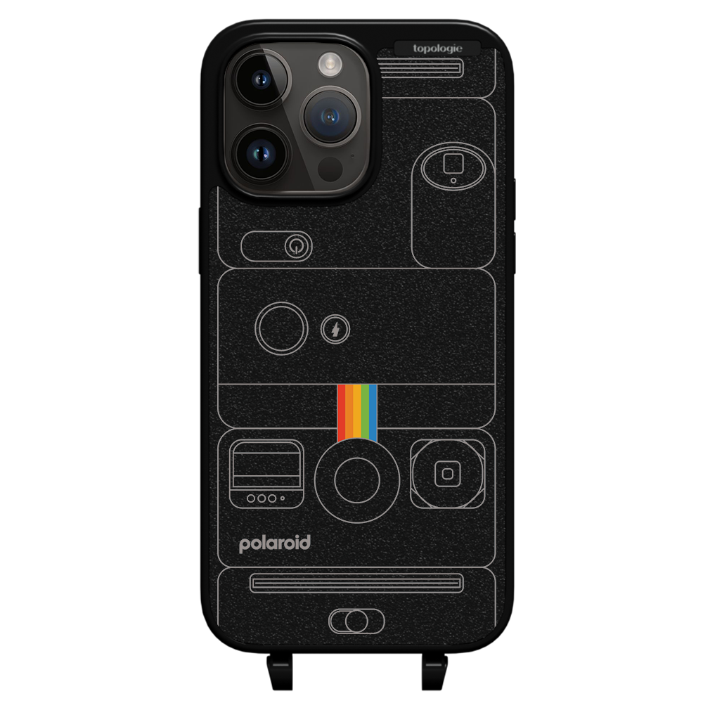 Polaroid x Topologie Bump Phone Case / Matte Black / Camera Black