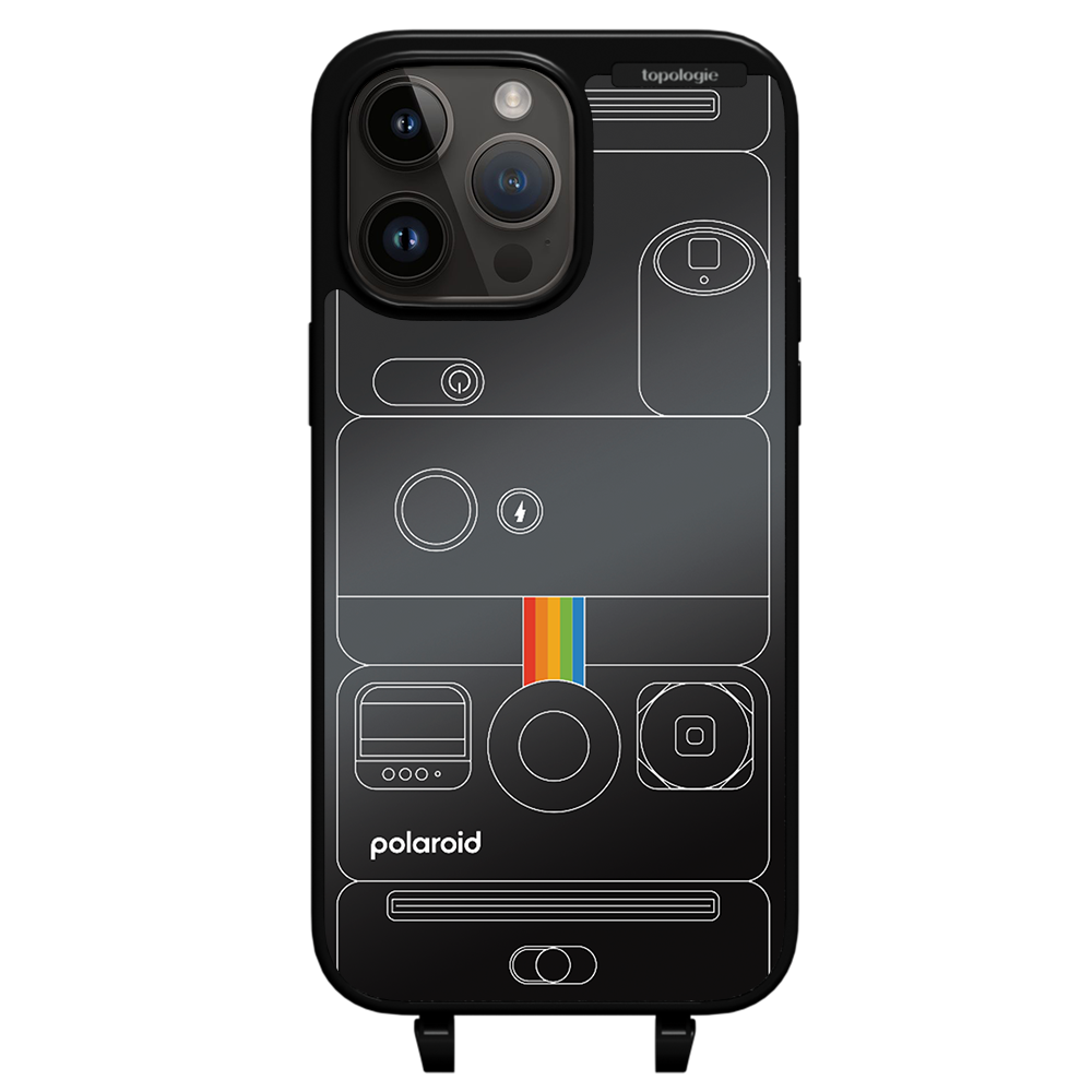 Polaroid x Topologie Bump Phone Case / Matte Black / Black Mirror / Camera Black