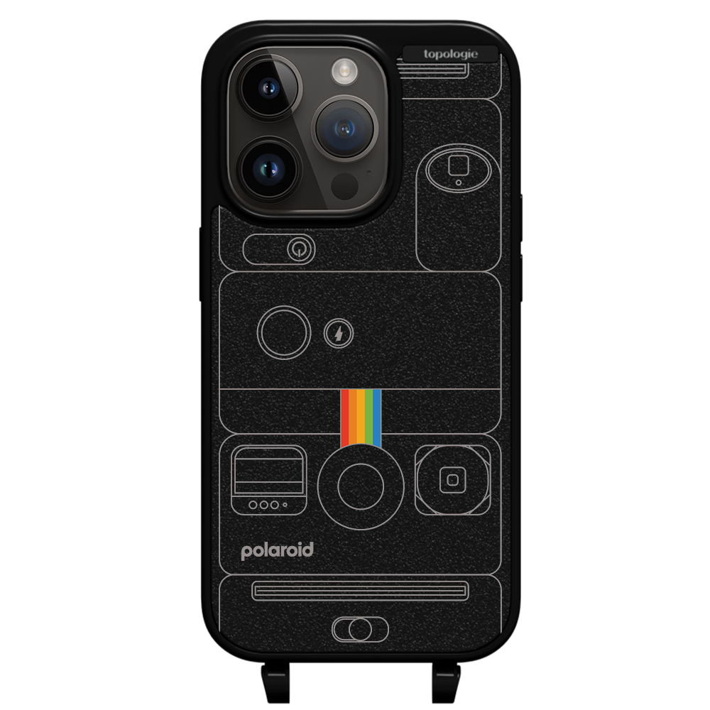 Polaroid x Topologie Bump Phone Case / Matte Black / Camera Black