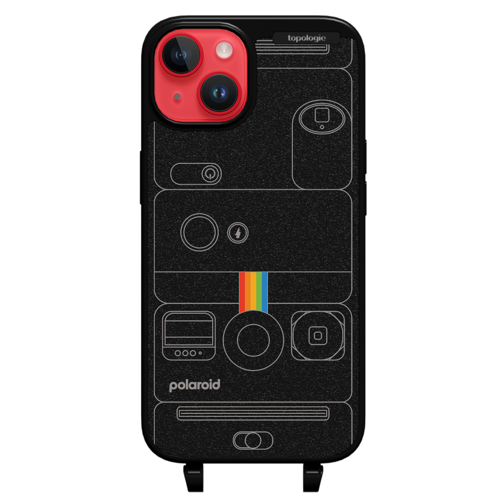 Polaroid x Topologie Bump Phone Case / Matte Black / Camera Black