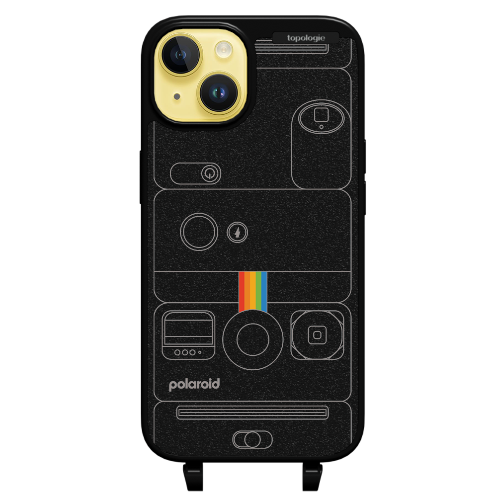 Polaroid x Topologie Bump Phone Case / Matte Black / Camera Black