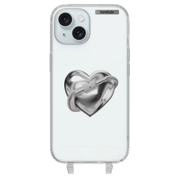 The First Ascent / Silver Metallic Heart / iPhone 15