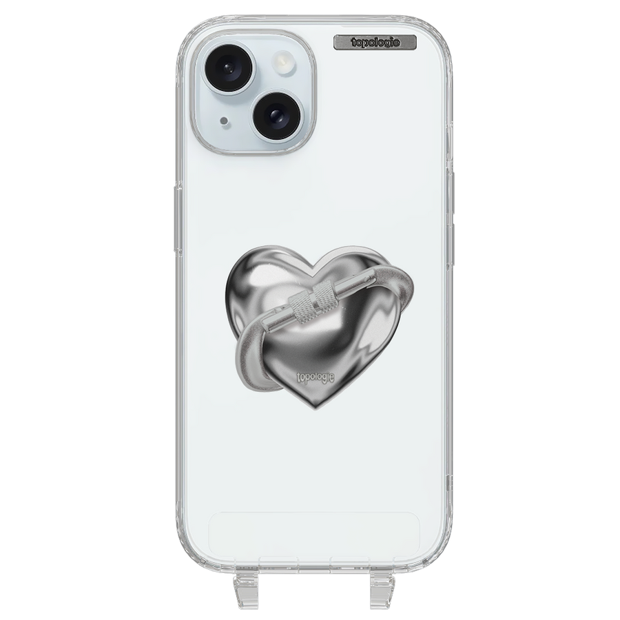The First Ascent / Silver Metallic Heart / iPhone 15