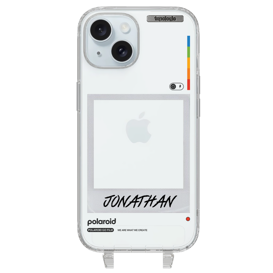 Polaroid x Topologie Bump Phone Case / Frame Clear (Personalization) / iPhone 15
