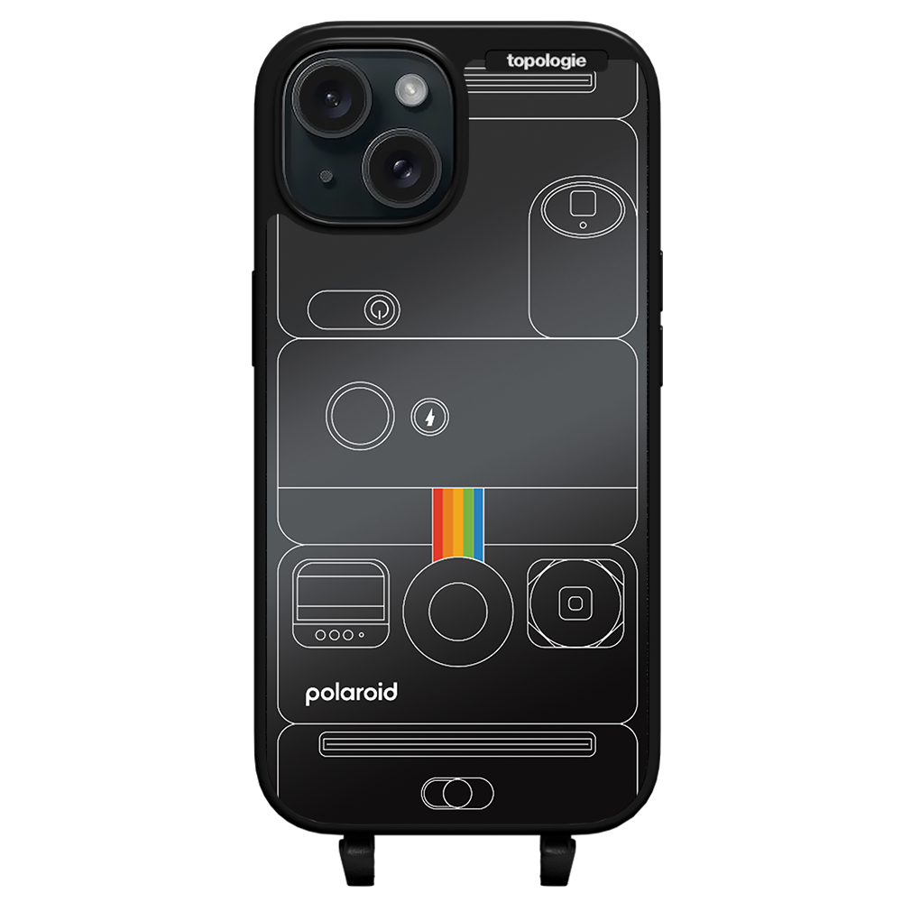 Polaroid x Topologie Bump Phone Case / Matte Black / Black Mirror / Camera Black