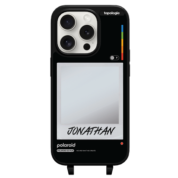 Polaroid x Topologie Bump Phone Case / Frame Black (Personalization) / iPhone 15 Pro
