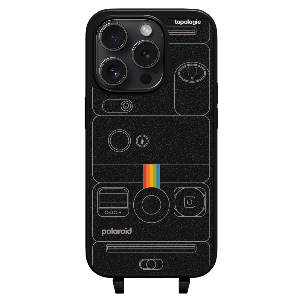 Polaroid x Topologie Bump Phone Case / Matte Black / Camera Black