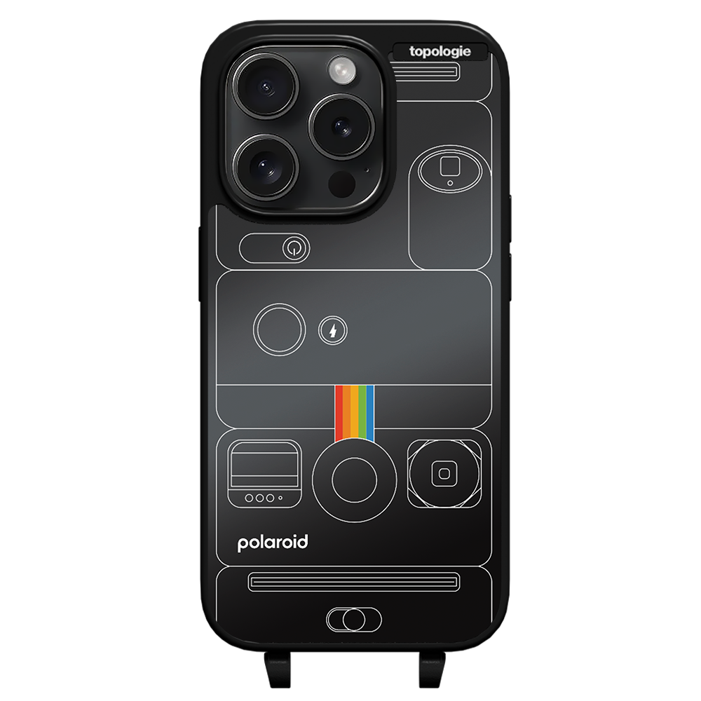 Polaroid x Topologie Bump Phone Case / Matte Black / Black Mirror / Camera Black