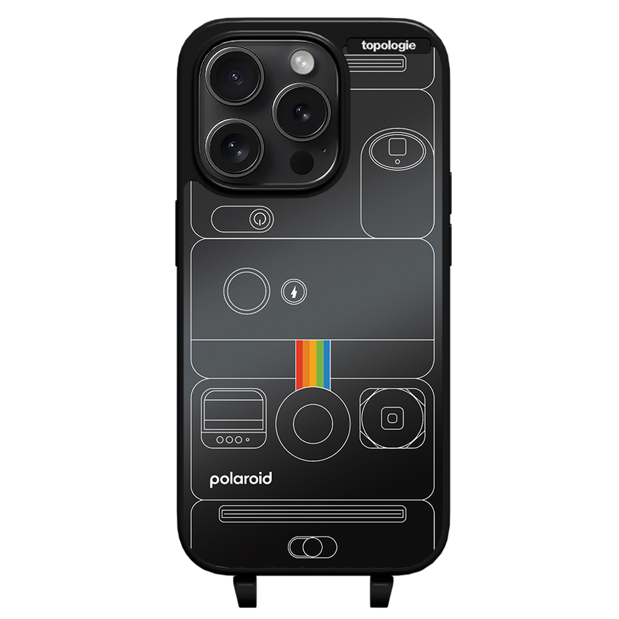 Polaroid x Topologie Bump Phone Case / Matte Black / Black Mirror / Camera Black