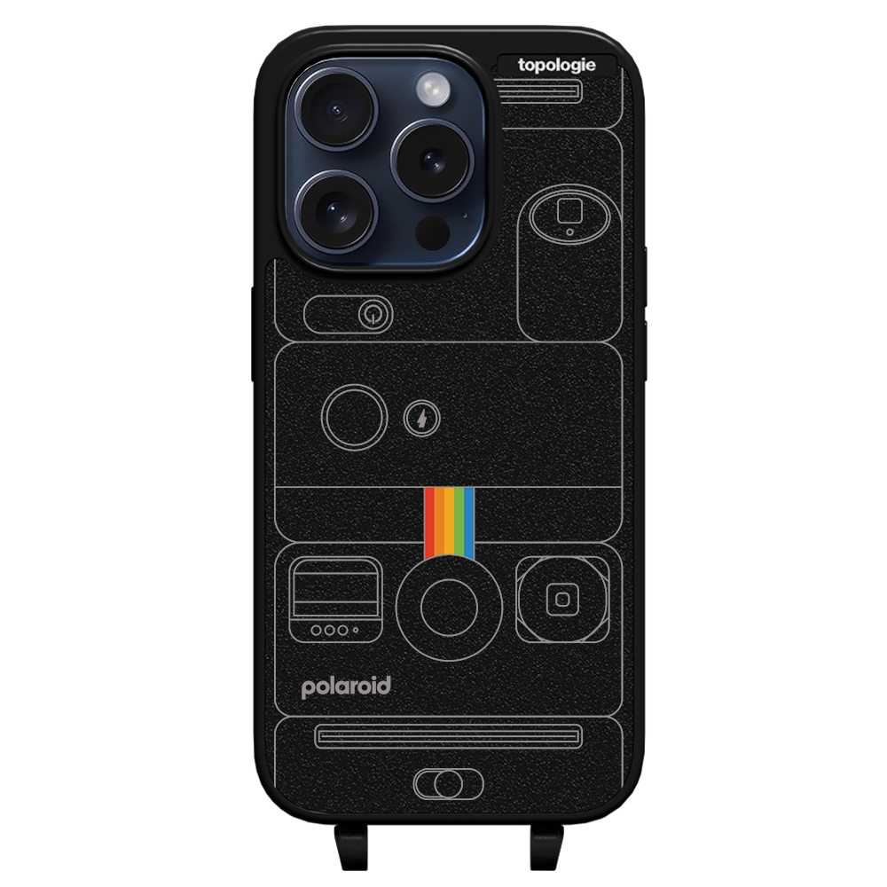 Polaroid x Topologie Bump Phone Case / Matte Black / Camera Black