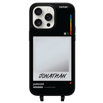 Polaroid x Topologie Bump Phone Case / Frame Black (Personalization) / iPhone 15 Pro Max