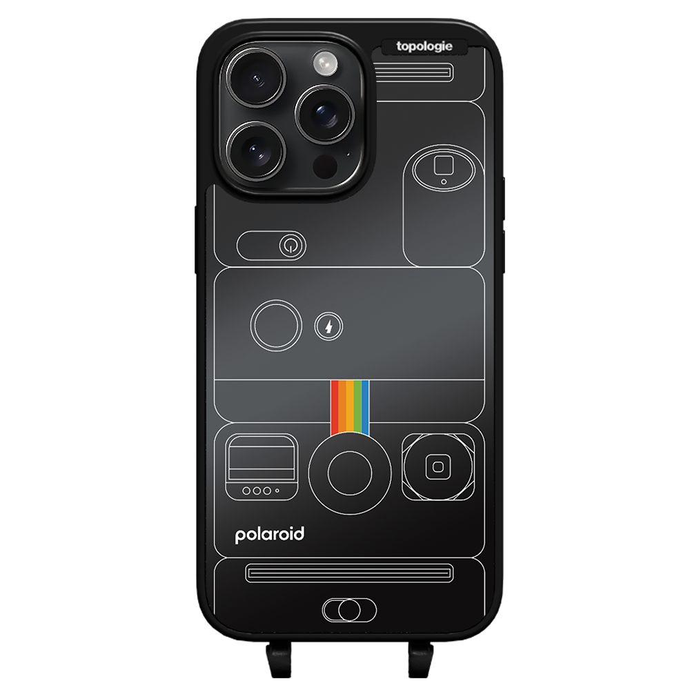 Polaroid x Topologie Bump Phone Case / Matte Black / Black Mirror / Camera Black