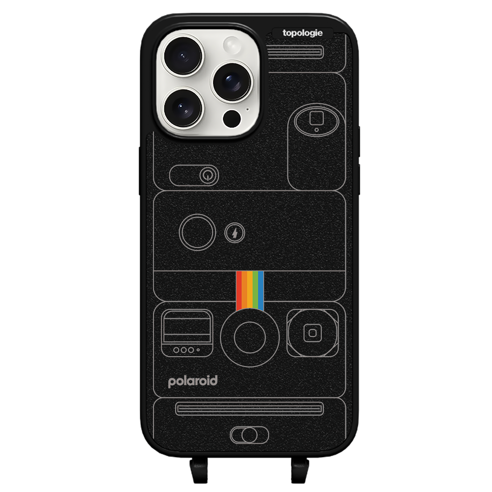 Polaroid x Topologie Bump Phone Case / Matte Black / Camera Black