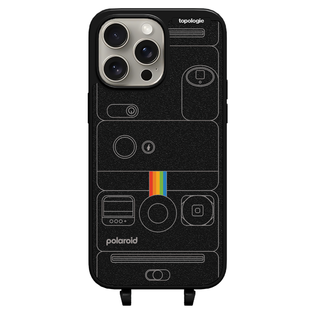 Polaroid x Topologie Bump Phone Case / Matte Black / Camera Black