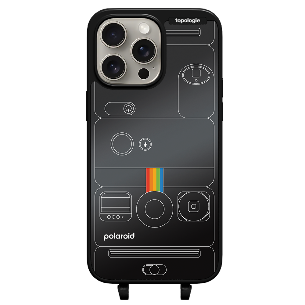 Polaroid x Topologie Bump Phone Case / Matte Black / Black Mirror / Camera Black