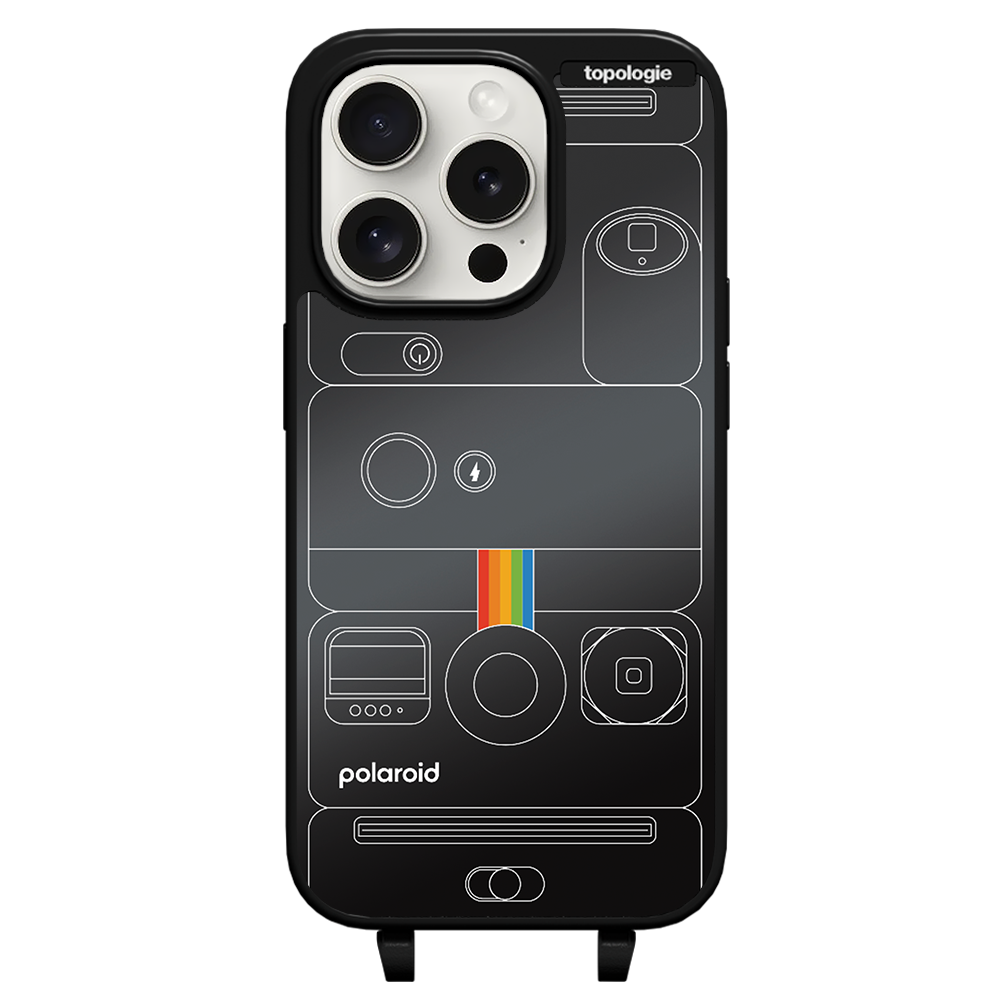 Polaroid x Topologie Bump Phone Case / Matte Black / Black Mirror / Camera Black