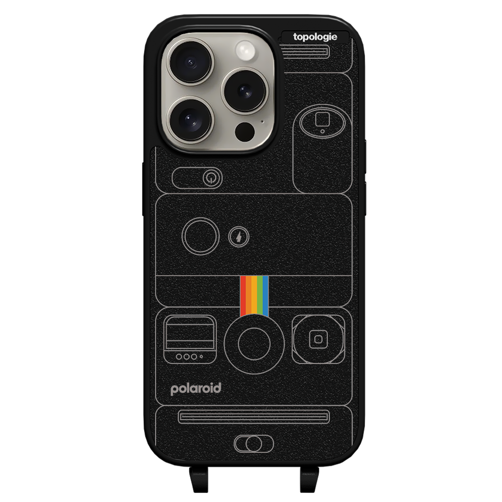 Polaroid x Topologie Bump Phone Case / Matte Black / Camera Black